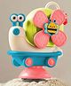 StarAndDaisy Orapple Spinster Toy for Baby 5-in-1 Suction Spinner, Rattle, Friction Car, Windmill & Sensory Play