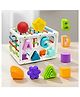 tarAndDaisy Shape Sorting Toy for Baby & Toddler, Educational Multi-Activity Cube, Sorting Blocks & Alphabet Matching Toy
