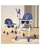 StarAndDaisy high Chair for Baby Chair for 0 to 3 Years, Foldable Feeding Chair with Adjustable Height & Removable Dining Tray & Wheels, Convertible Baby High Chair for Toddlers - Blue