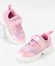 Pantaloons Junior Mesh Detailed Abstract Designed Velcro Closure Shoes - Pink