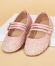 Pantaloons Junior Abstract Designed Buckle Closure Mary Jane Ballerinas - Pink