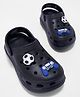Pantaloons Junior Football & Gaming Console Applique Detailed Perforated Slingback Clogs - Black