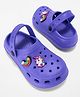 Pantaloons Junior Unicorn & Rainbow Applique Detailed Perforated Slingback Clogs - Purple