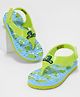 Pantaloons Junior Dinosaur Designed Velcro Closure Flip Flops - Blue