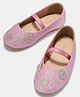 Pantaloons Junior Glittered Slip On Mary Jane Ballerinas - Pink
