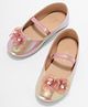 Pantaloons Junior Floral Applique Detailed Slip On Metallic Mary Jane Ballerinas - Pink
