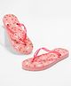 Pantaloons Junior Bow & Cherry Printed Flip Flops - Pink