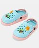 Pantaloons Junior Starfish & Palm Tree Applique Detailed Perforated Slingback Clogs - Light Blue