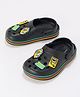 Pantaloons Junior Game Over Text Applique Detailed Back Strap Closure Clogs - Black