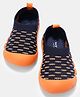 Pantaloons Baby Abstract Designed Slip On Shoes - Navy Blue