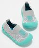 Pantaloons Baby Abstract Designed Slip On Shoes - Grey
