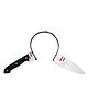 BookMyCostume Plastic Sharp Point Knife Headband - Silver & Black