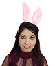 BookMyCostume Bunny Rabbit Ear Designed Headband - Pink & White
