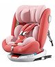 StarAndDaisy Baby Car Seat for 3-7 Years with ISOFIX, 360° Free Rotation, Multi-Level Height Adjustment Recline  Pink