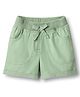 Kookie Kids Cotton Lycra Woven Solid Colour Shorts - Mint