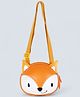 Tykle Fox Shoulder Bag for Kids  3D Plush Design, Waterproof & Lightweight