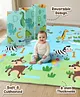 Babyhug Reversible Foldable Dino Theme Learning & Play Floor Mat 180x150 cm|Thickness 8 mm|Waterproof & Soft Foam|Colorful Crawling & Baby Massage Mat|Ideal to Gift|Easy to Fold & Carry| 0-12 Yrs|BIS