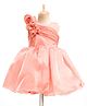Bluebell Woven Sleeveless Party Dress with Floral Applique - Light Red