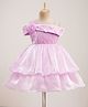 Bluebell Woven Sleeveless Party Dress with Floral Applique & Sequin Detailing - Purple
