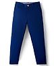 Primo Gino Cotton Elastane Woven Full Length Solid Chino Trouser - Navy Blue