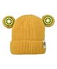 Kid-O-World Knit Kiwi Embroidered  Cap - Yellow - Circumference 48 Cm