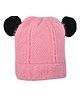 Kid-O-World Knit Colour Blocked Cap - Light Pink - Circumference 48 Cm