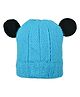 Kid-O-World Knit Colour Blocked Cap - Blue - Circumference 48 Cm