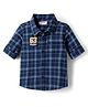 Babyhug Cotton Woven Full Sleeves Shirt With Checks - Navy Blue