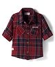 Babyhug Cotton Woven Full Sleeves Checks Shirt - Brown