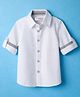 Kookie Kids Cotton Woven Full Sleeves Solid Oxford Shirt - White