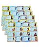 IncyWincy Anime Name Sticker Book Labels for Kids - Pack of 4 Sheets, 64 Labels