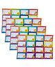 IncyWincy Smiley Name Sticker Book Labels for Kids (Pack of 4 Sheets, 64 Labels)  Self-Adhesive Notebook & School Stationery Labels (36cm X 24cm)