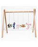 Rocking Potato Wooden Baby Activity Play Gym with Felt Ocean Theme Hangings-Multicolor,1 month+, develops gross motor skills and hand eye coordination