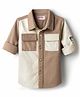 Babyhug Cotton Woven Full Sleeves Solid Corduroy Cut & Sew Shirt - Multicolor