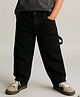 Tales & Stories Denim Woven Solid Jeans - Black