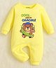 KNITROOT Cotton Knit Family Theme Full Sleeves Cool Like My Chachu Text Printed Romper - Yellow