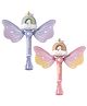 NEGOCIO Light up Electric Automatic Magic Butterfly Bubble Maker Angel Bubble Wand Stick Toy with Lights - PACK OF 1 - COLOR MAY VARY