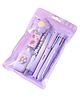 Ji and Ja 7-Piece Cute Stationery Gift Pencil Eraser Knife Student Stationery Set Accompanying Gifts for School Office Promotion - Purple