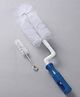 360° Rotating L-Handle Bottle Cleaning Brush with Nipple Brush - White & Blue| Flexible Neck for Deep Cleaning| BPA-Free| Durable Nylon Bristles| Easy Grip Design| Hygienic & Long-Lasting