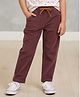 Pranava Organic Cotton Woven Solid Pant - Rhubarb Red