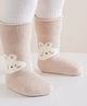 Kidofash Knit Bunny Designed Socks - Brown