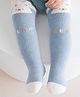 Kidofash Knit Bear Text Designed Socks - Light Blue