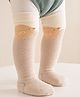 Kidofash Knit Bird Designed Socks - Light Brown