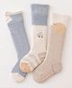 Kidofash Knit Pack Of 3 Car & Bird Designed Socks - White