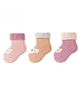 Kidofash Knit Pack Of 3 Kitten & Bunny Designed Socks - Dark Pink