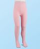 Cute Walk by Babyhug Cotton Knit Antibacterial Wash Solid Tights - Pink