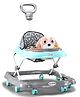 Baby Puppy Musical Walker with Parental Handle  Sea Green| Adjustable Height| Compact Fold| Activity Toy Tray with Light| Smooth Swivel Wheels| Padded Cushion Seat| Toy 618 Months Kids
