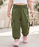 Honeyhap Premium 100% Cotton Looper Knit With Bio Finish Full Length Lounge Pant with Floral Embroidery - Pastel Green