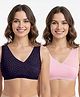 Bella Mama Cotton Elastane Knit Solid Sleep Bra Pack of 2 (Color May Vary)