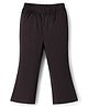 Babyhug Cotton Lycra Knit Full Length Solid Leggings - Black